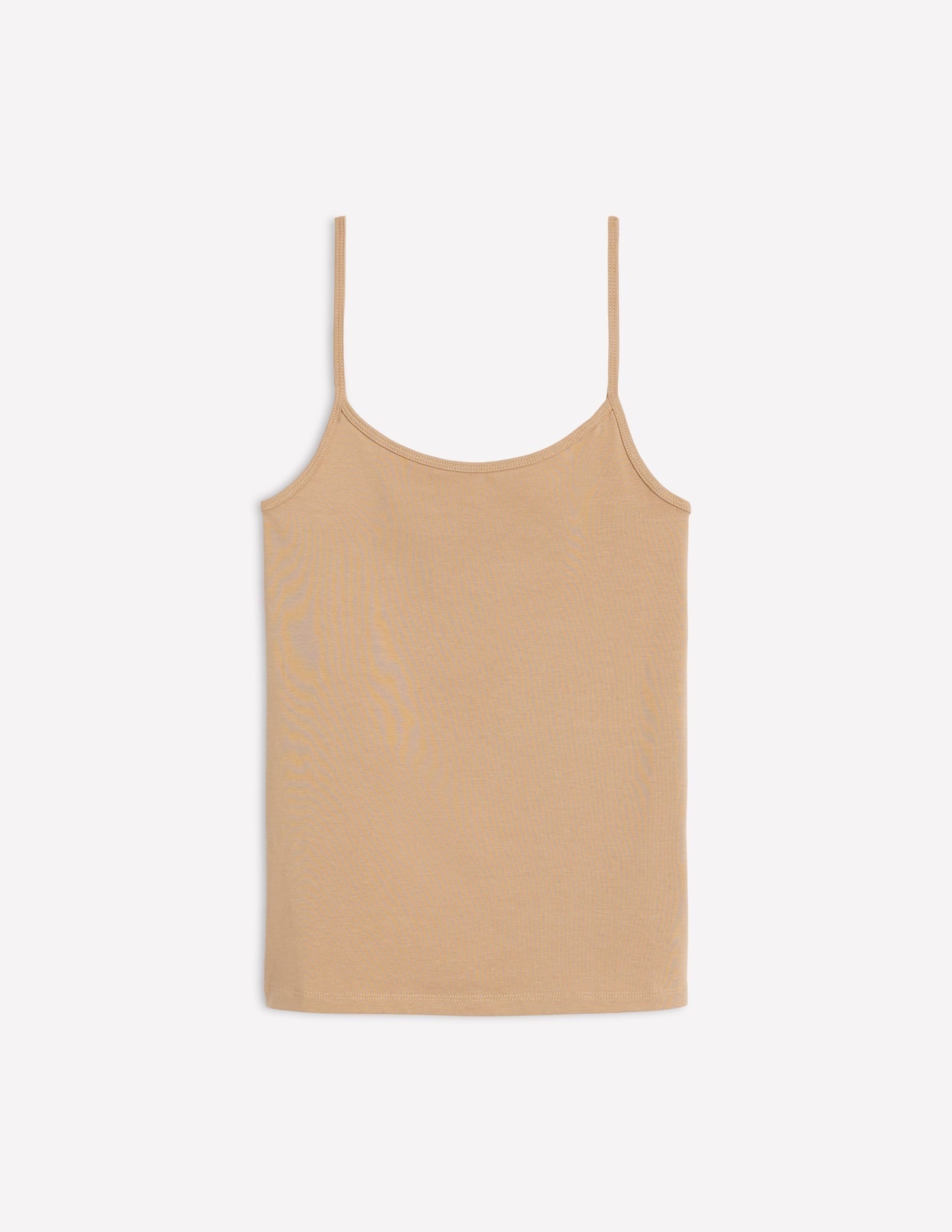 Medium Beige Plain Cami Top for Women - Versatile Summer Tank