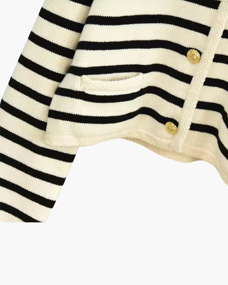 Alpine Striped Knit Vest