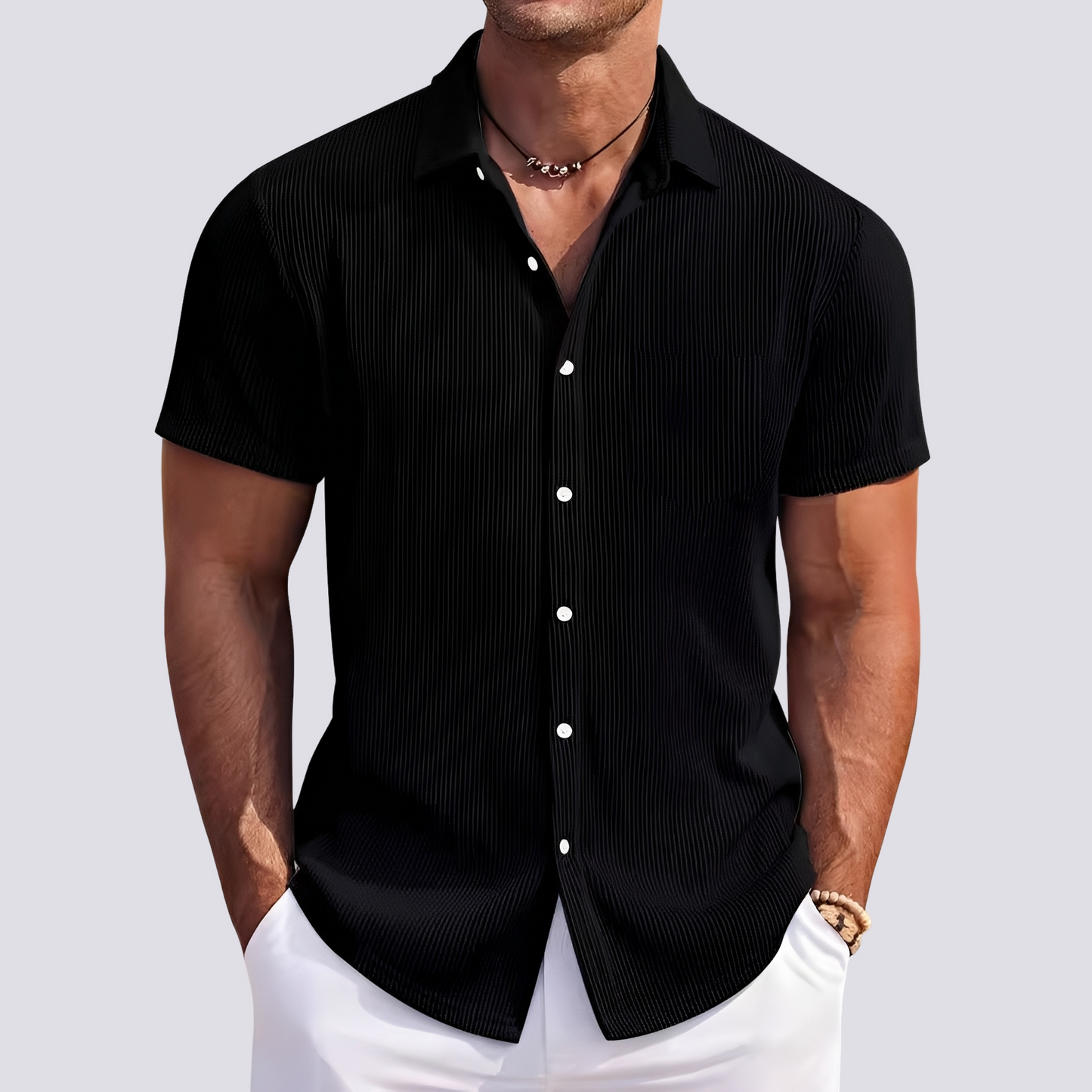 James - Elegant Striped Shirt for Men