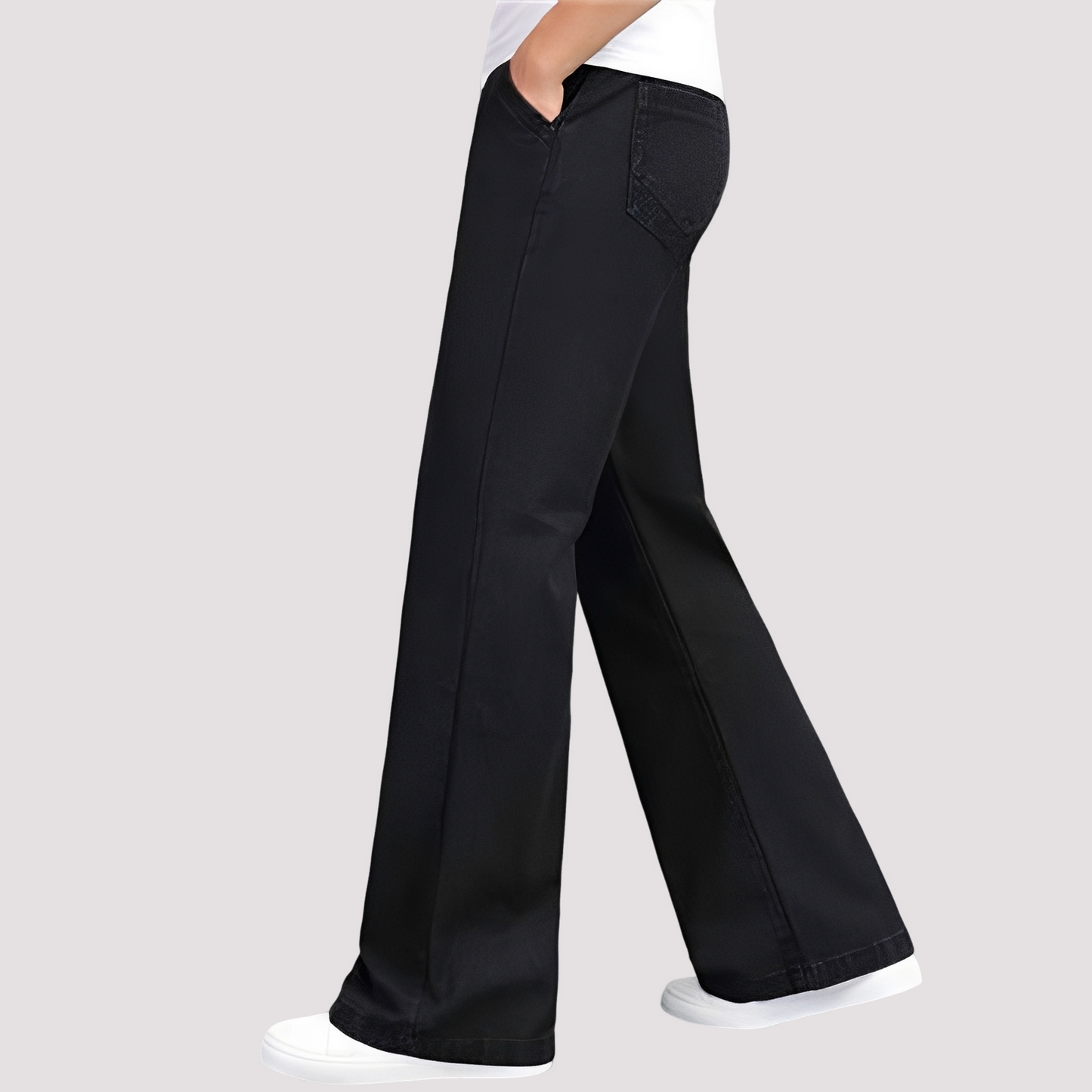 Women's Flared Leg Straight Jeans - Stylish and Comfortable Fit