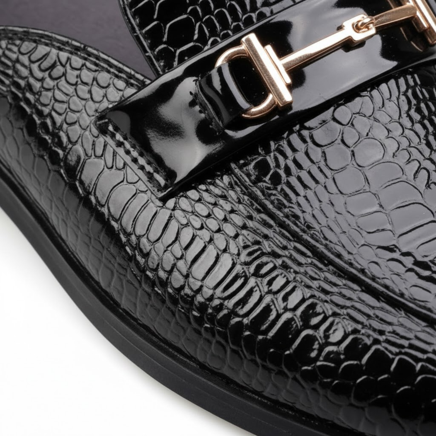 Men's PU Leather Slip-On Mules - Casual Open Back Loafers for Outdoor Driving