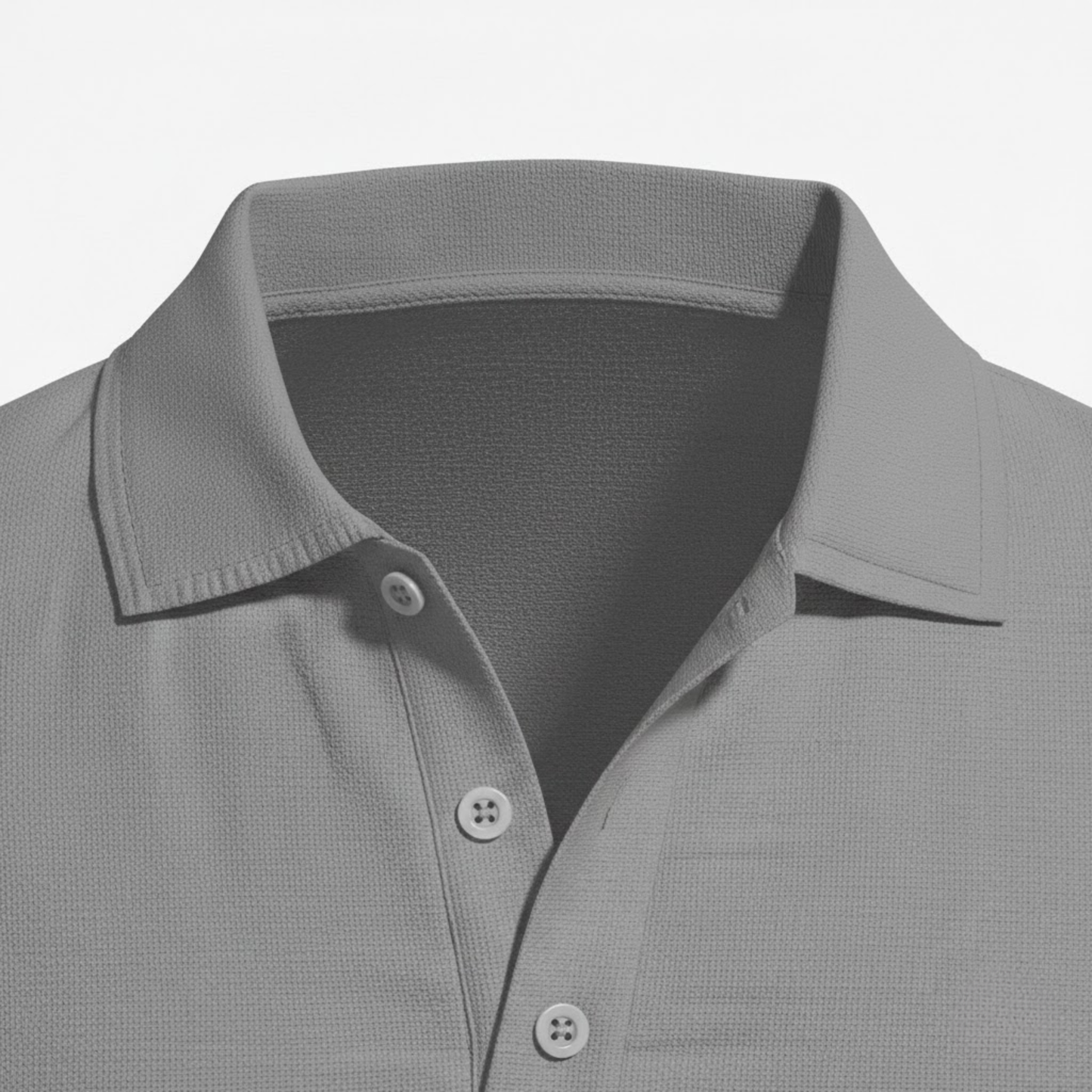 Men's Casual Two-Piece Linen Outfit - Short Sleeve Polo Shirt with Drawstring Shorts