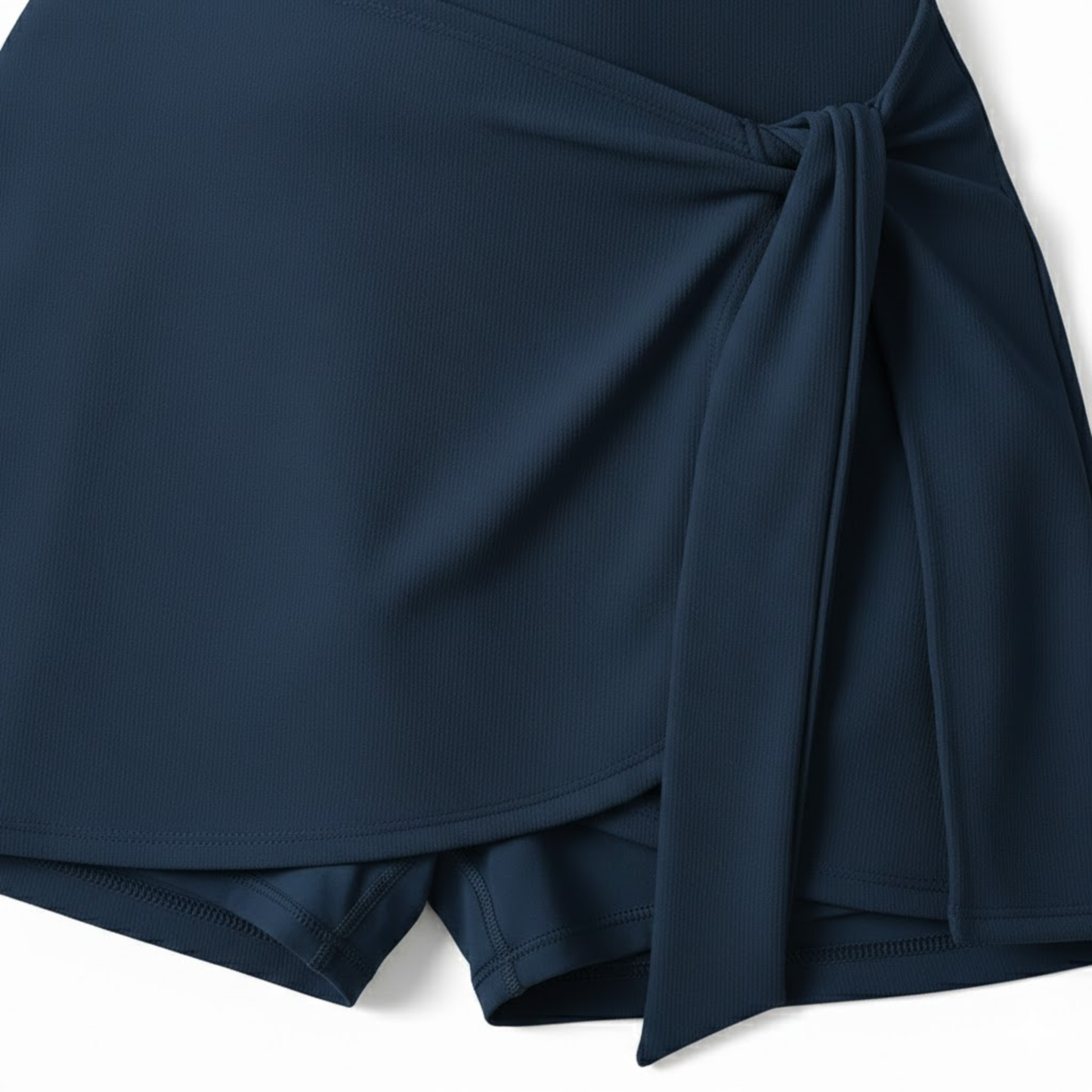 Women's Sleeveless Tennis Dress with Integrated Shorts for Active Training and Fitness