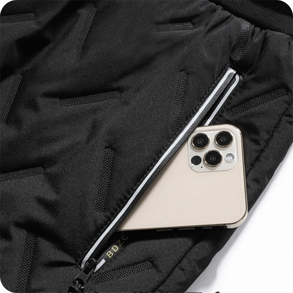 Men's Fleece-Lined Thermal Joggers - Water-Resistant Winter Pants for Cold Weather