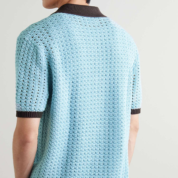 Men's Knitted Button-Up Shirt - Phuket Style