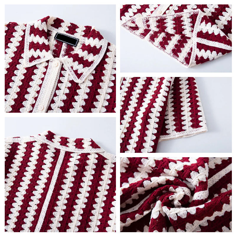 Men's Knitted Button-Up Shirt - Bora Bora Style