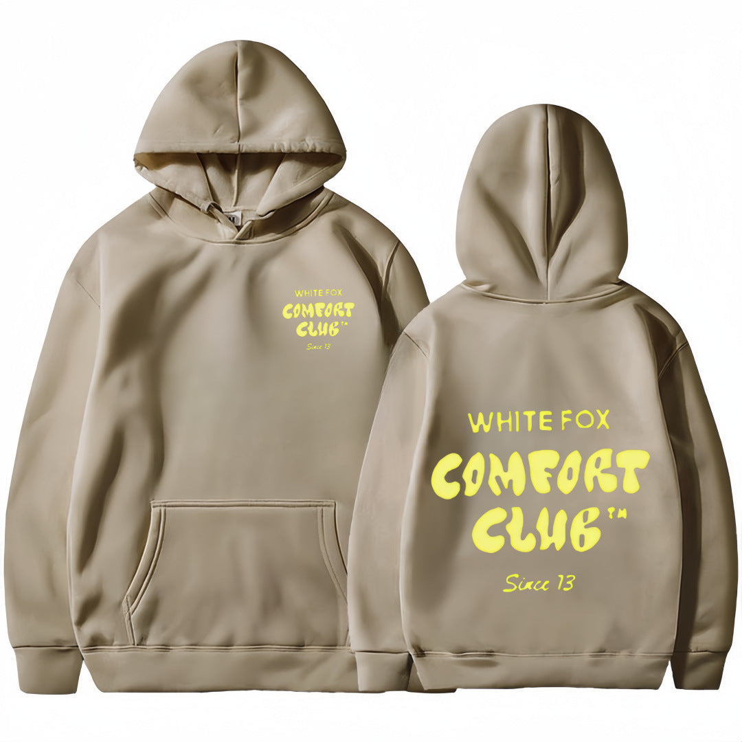 Women's and Men's Casual Hooded Sweatshirt with Devil Fox Design