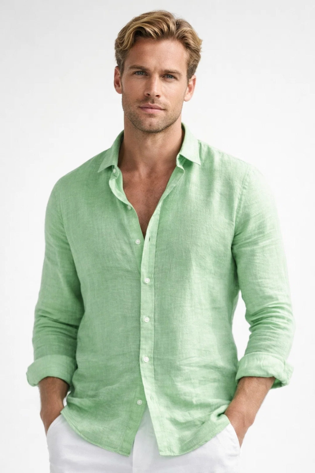 Shirt for Men - Relaxed Fit with Classic Collar and Button Closure | Casual