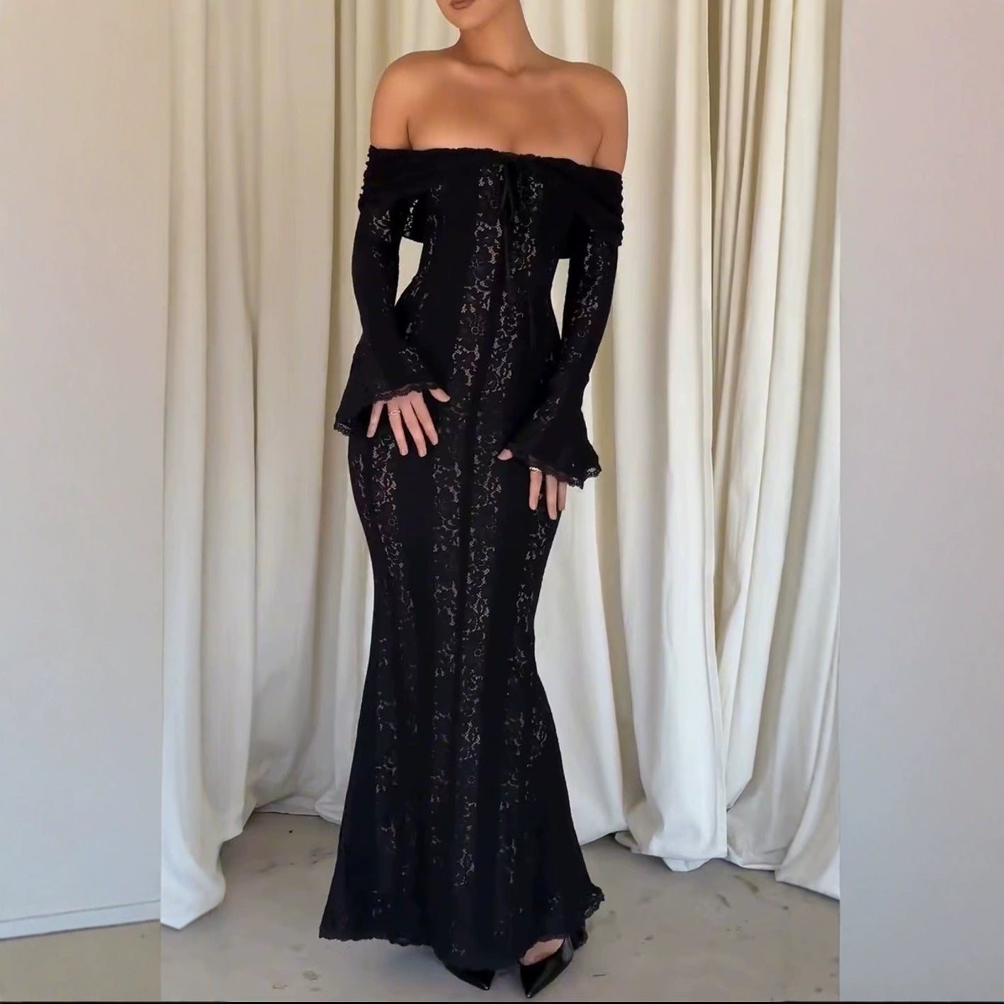 Terri | Off-Shoulder Lace Dress