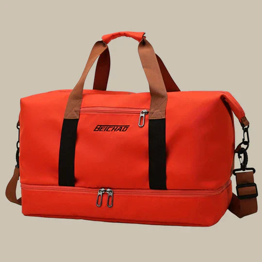 Spacious Men's Stylish Duffel Bag for Travel and Gym Use