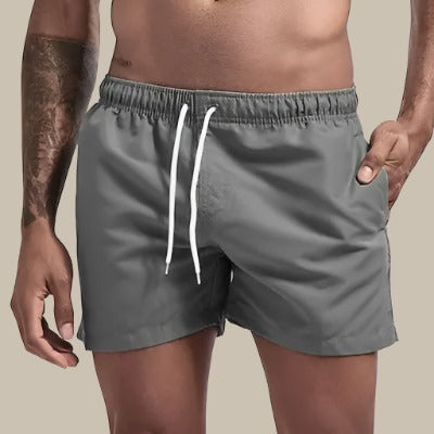 Men's Swimming Shorts with Elastic Waistband and Drawstring