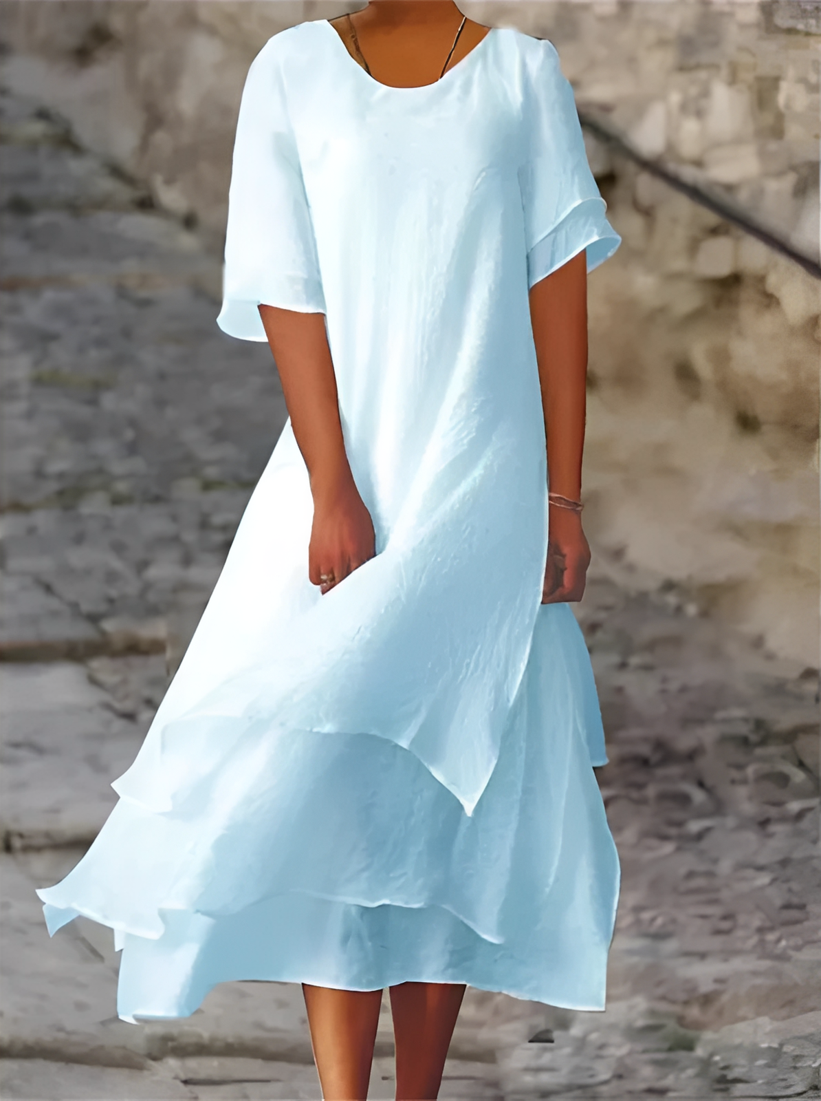 Tianna - Comfortable and Flowing Maxi Dress for Women