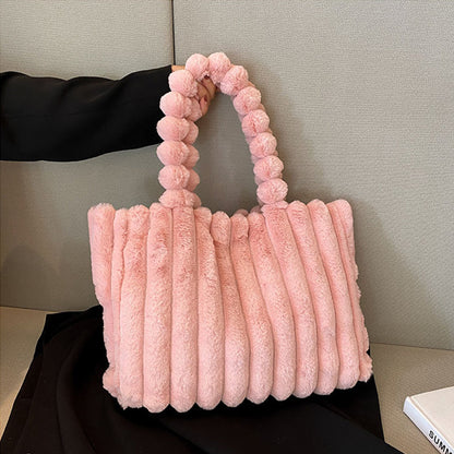 Eric | Plush Faux Fur Shoulder Bag