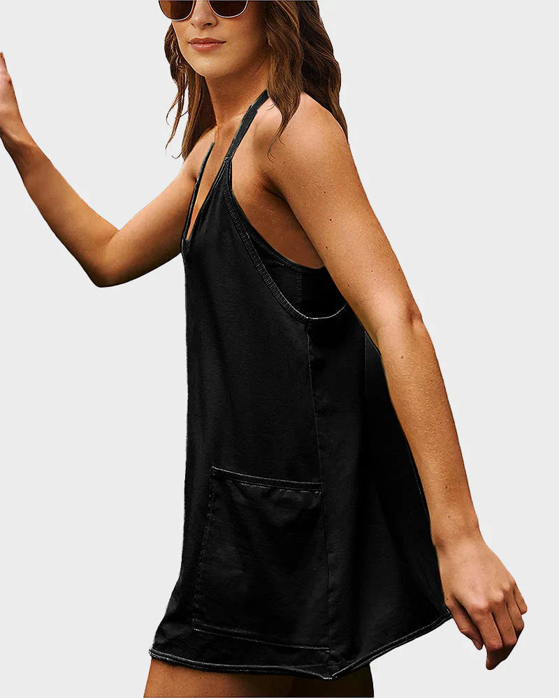 Chic Sleeveless Summer Mini Dress for Women - Trendy Casual Fashion