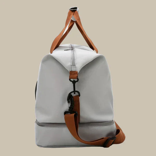 Spacious Men's Stylish Duffel Bag for Travel and Gym Use