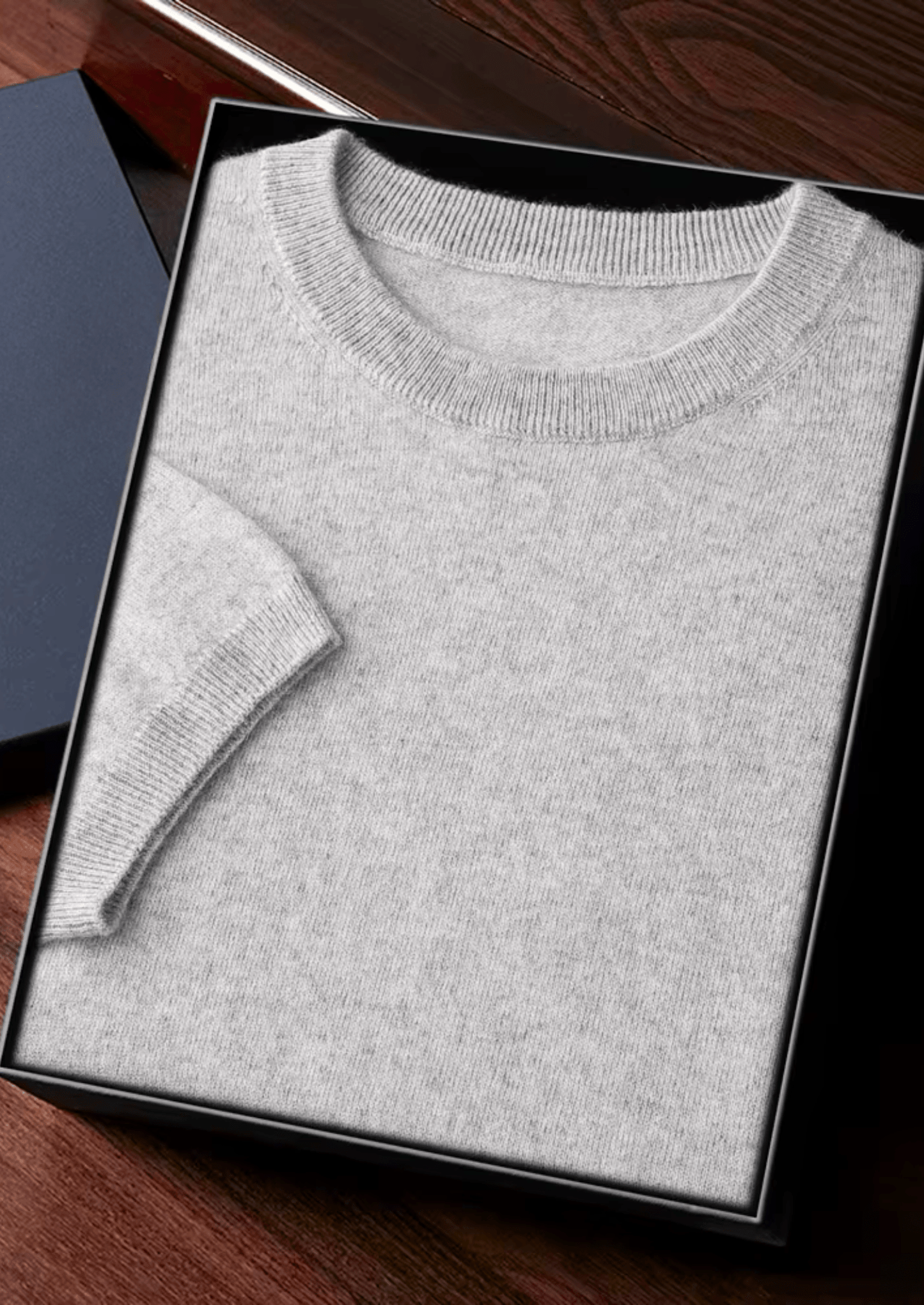Luxury Cashmere Classic Crewneck T-Shirt for Ultimate Comfort