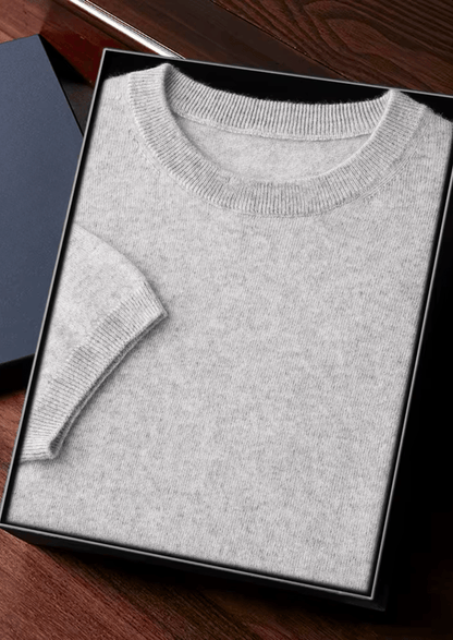 Luxury Cashmere Classic Crewneck T-Shirt for Ultimate Comfort