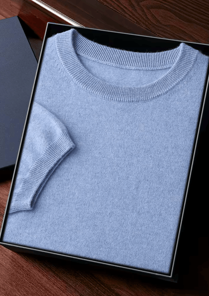 Luxury Cashmere Classic Crewneck T-Shirt for Ultimate Comfort