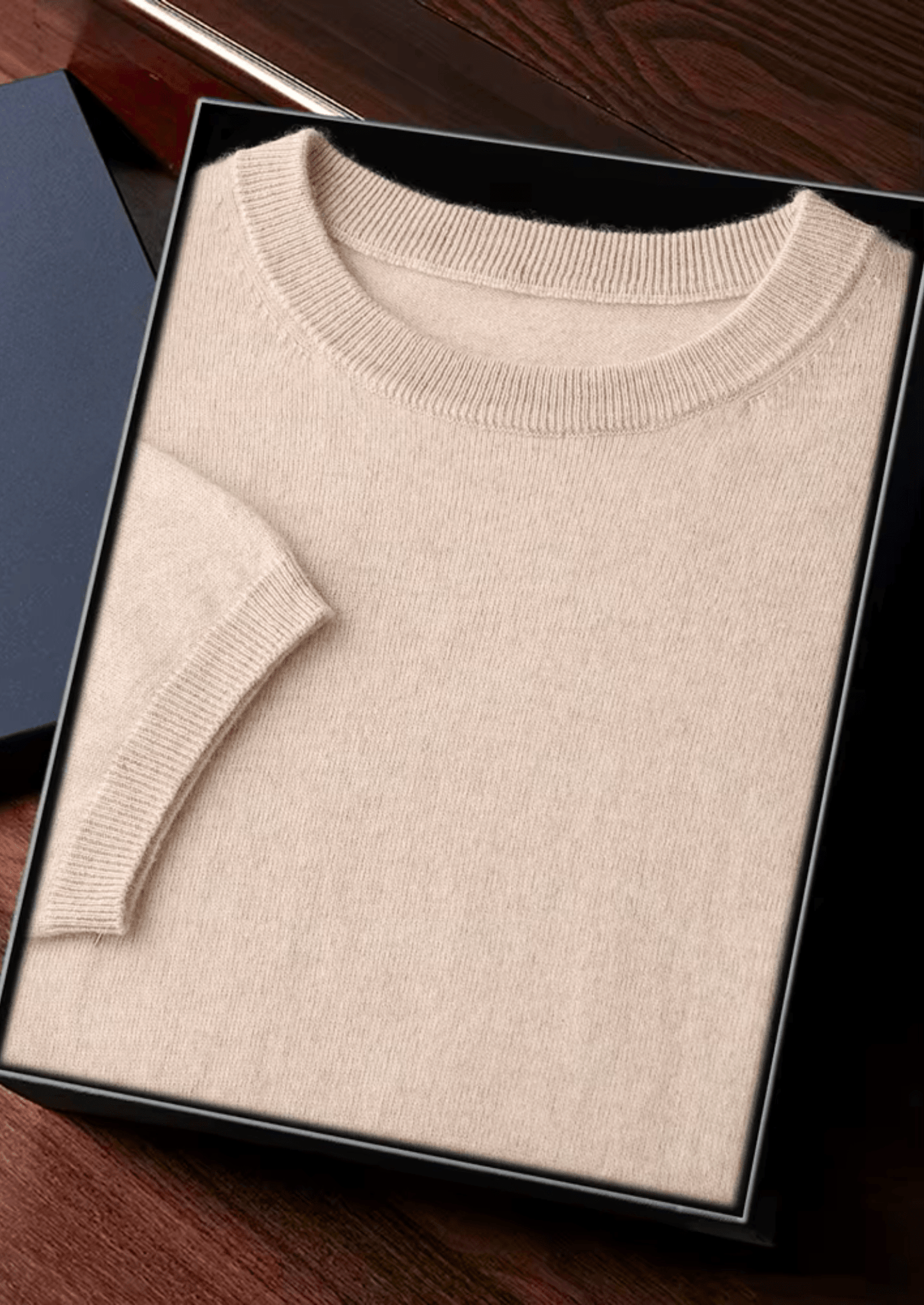 Luxury Cashmere Classic Crewneck T-Shirt for Ultimate Comfort