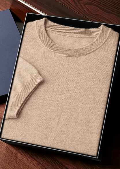 Luxury Cashmere Classic Crewneck T-Shirt for Ultimate Comfort