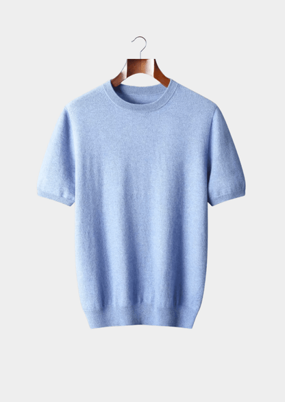 Luxury Cashmere Classic Crewneck T-Shirt for Ultimate Comfort