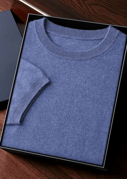 Luxury Cashmere Classic Crewneck T-Shirt for Ultimate Comfort