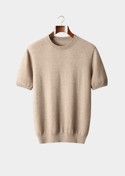 Luxury Cashmere Classic Crewneck T-Shirt for Ultimate Comfort