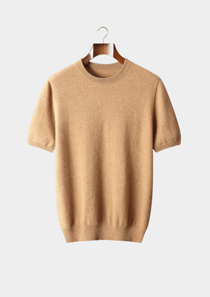 Luxury Cashmere Classic Crewneck T-Shirt for Ultimate Comfort