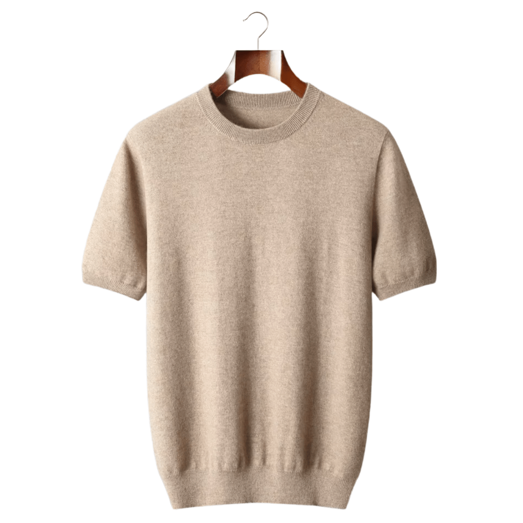 Luxury Cashmere Classic Crewneck T-Shirt for Ultimate Comfort