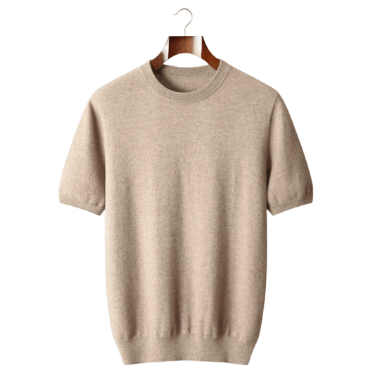 Luxury Cashmere Classic Crewneck T-Shirt for Ultimate Comfort