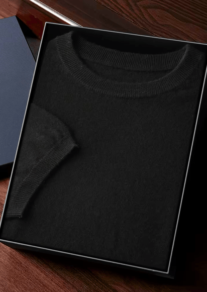 Luxury Cashmere Classic Crewneck T-Shirt for Ultimate Comfort