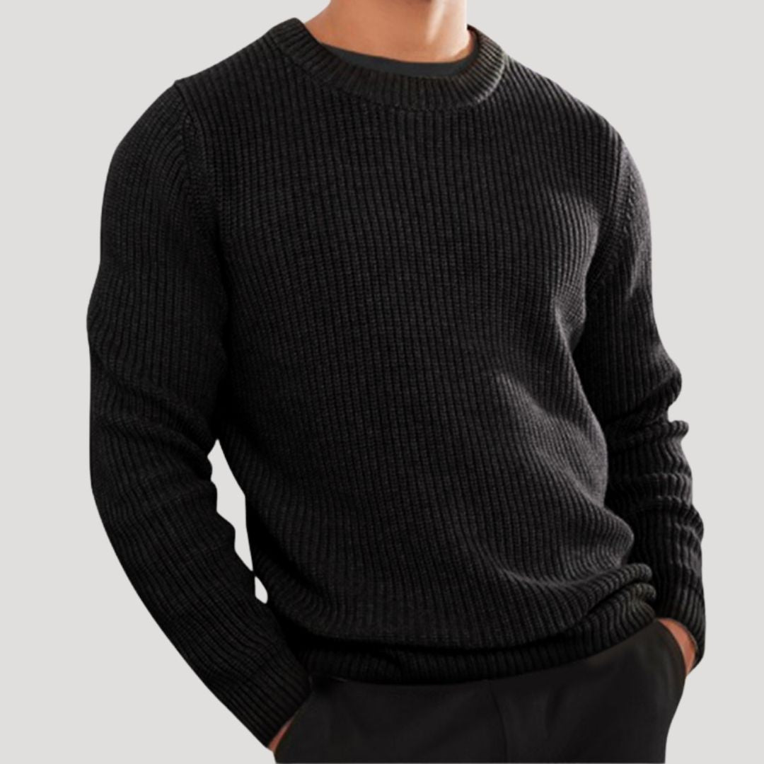 Men's Winter Classic Knit Crew Neck Sweater - Warm and Stylish Knitwear
