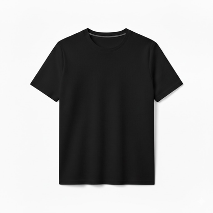 Men's Short Sleeve Waffle Knit Crew Neck T-Shirt - Breathable Casual Pullover Top