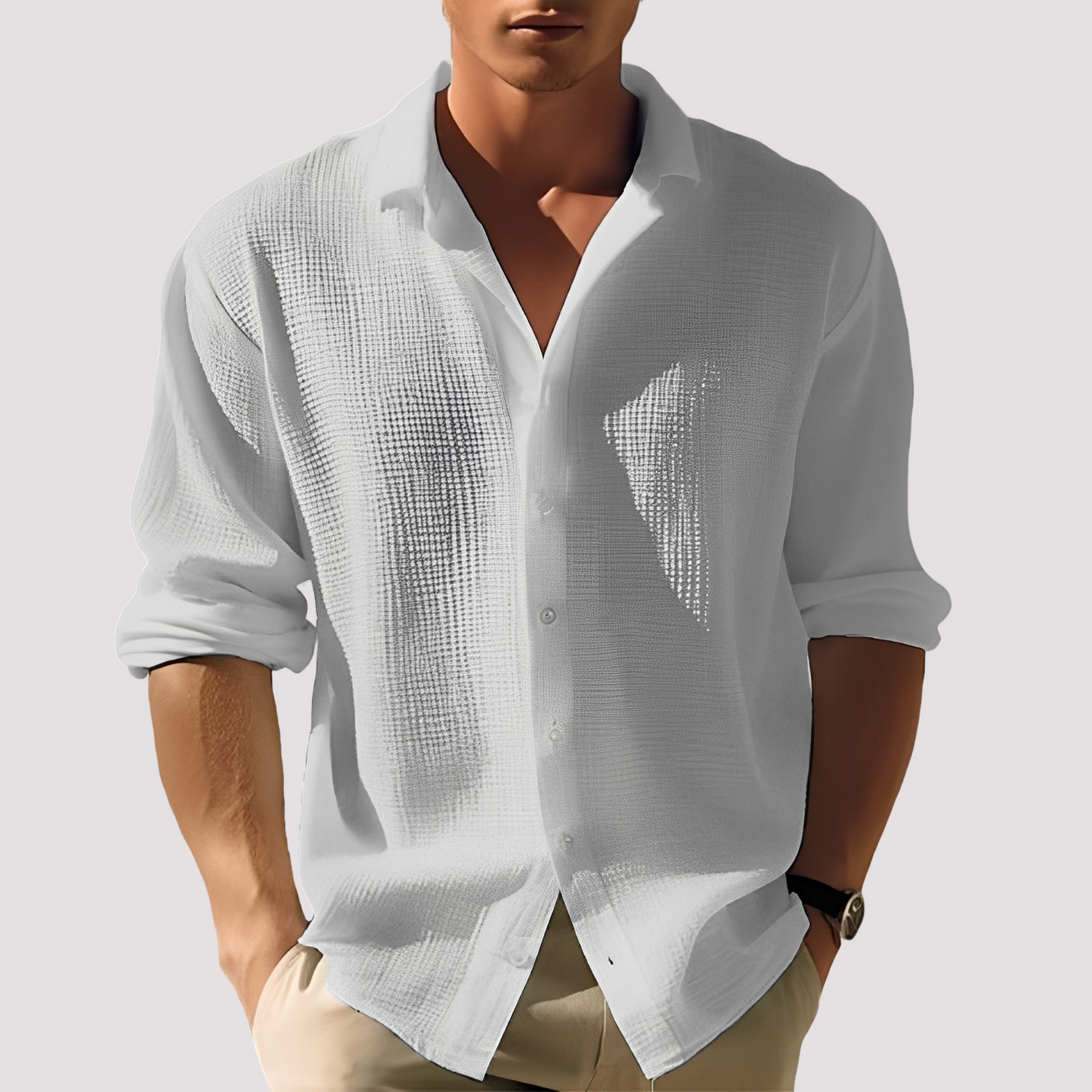 Ollie - Comfortable Button-Up Shirt for Men