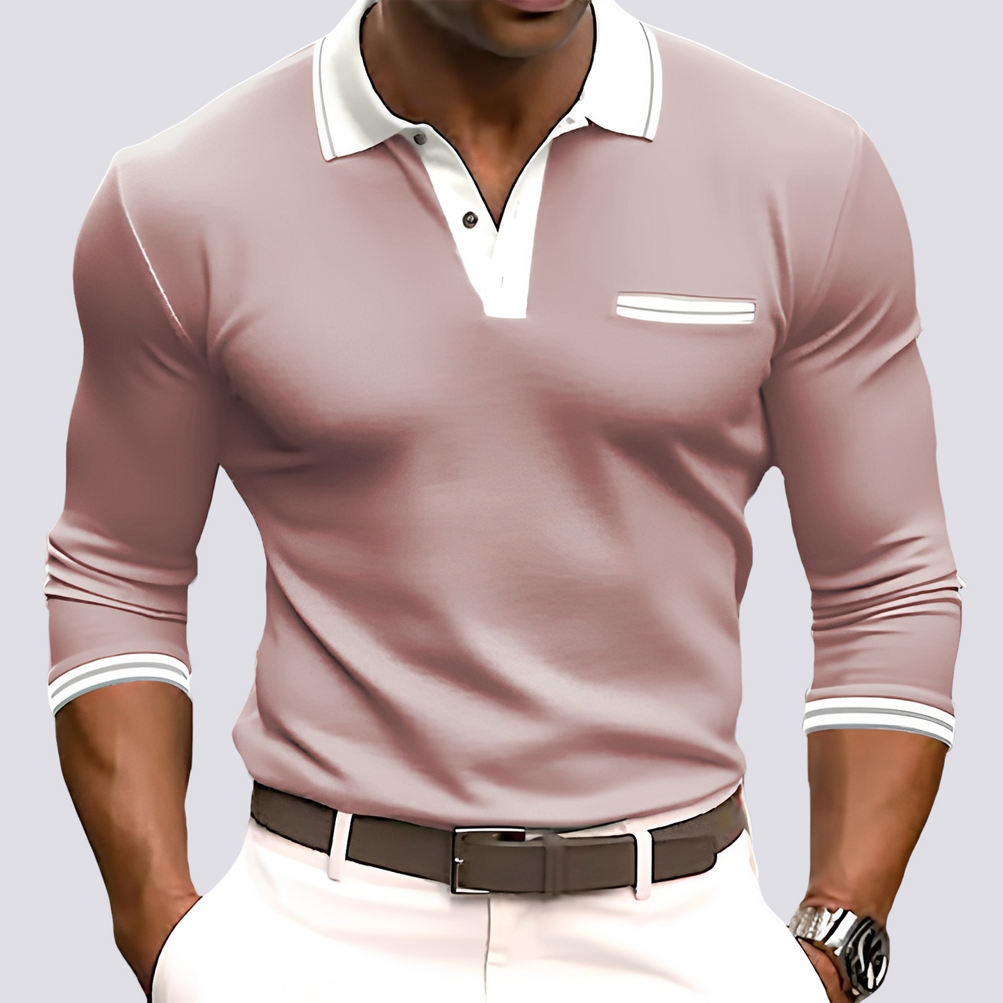 Hamish - Elegant Long-Sleeve Shirt for Men