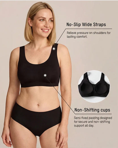 Wire-Free Antibacterial Jelly Bra for Enhanced Lift and Comfort
