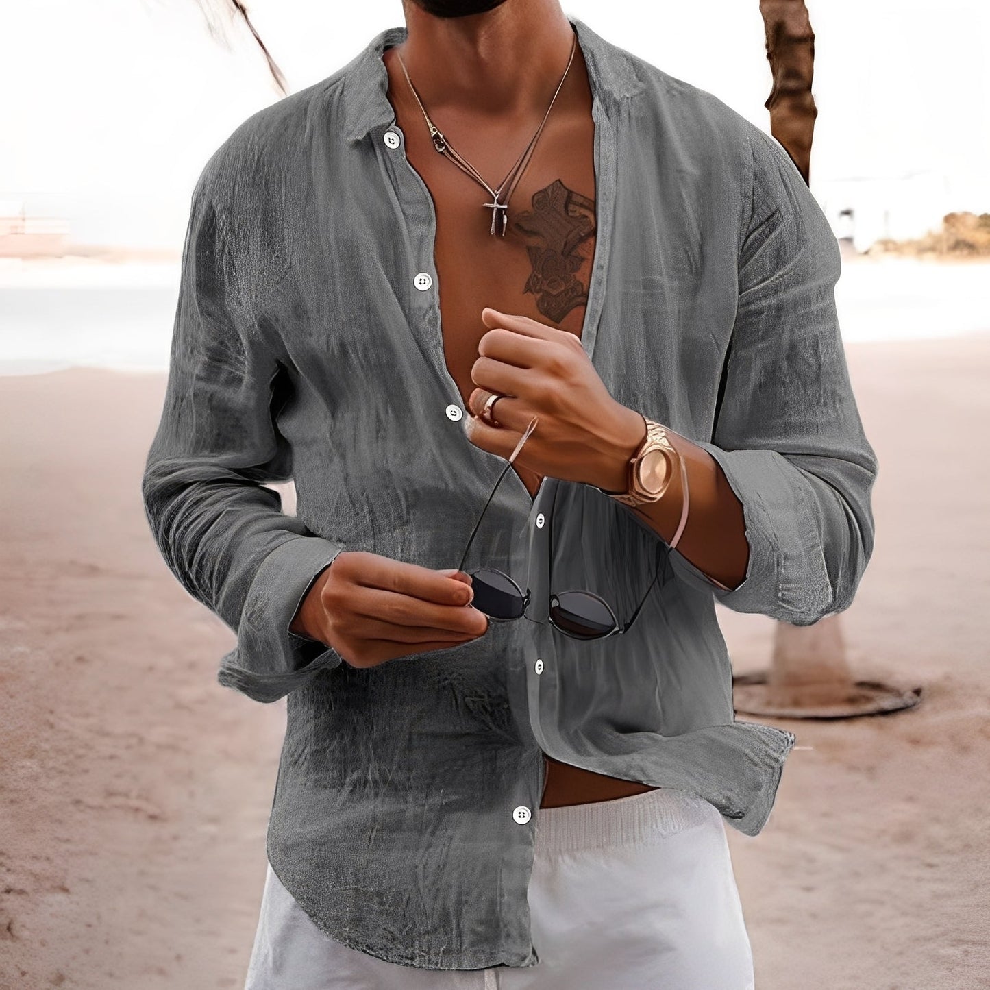 Henry - Casual and breathable shirt for men