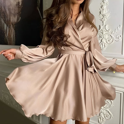 Amira - Elegant Long Sleeve Dress for Women