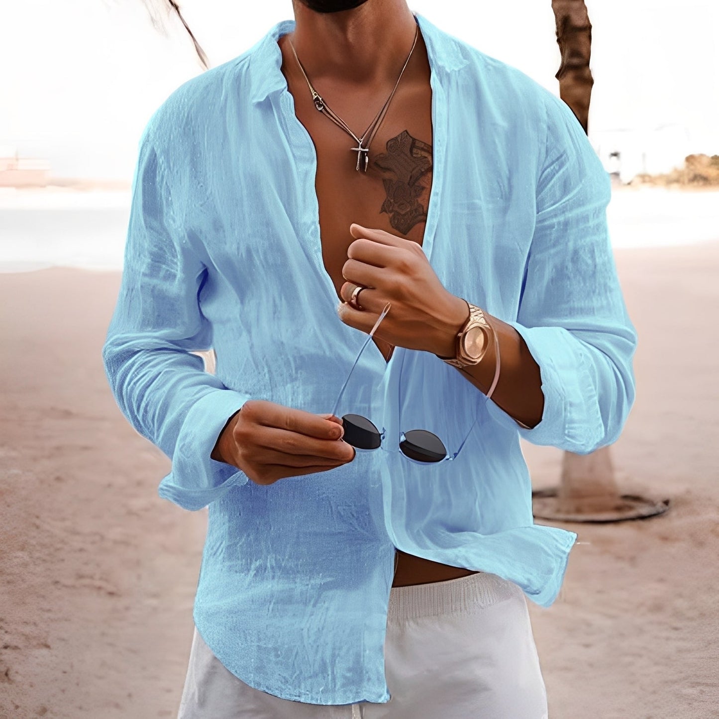 Henry - Casual and breathable shirt for men