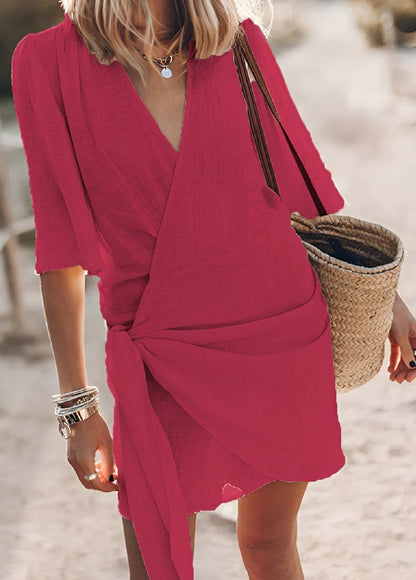 Allie - Casual Wrap Dress with V-Neck for Women