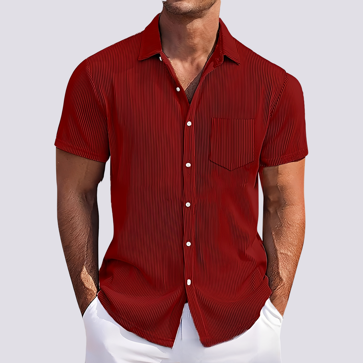 James - Elegant Striped Shirt for Men