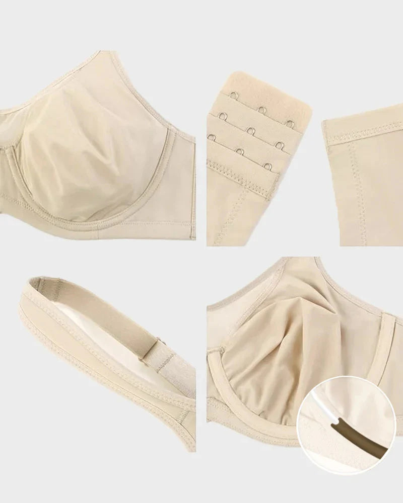 Comfortable Plus Size Full Coverage Cooling Minimizer Bra for Enhanced Support