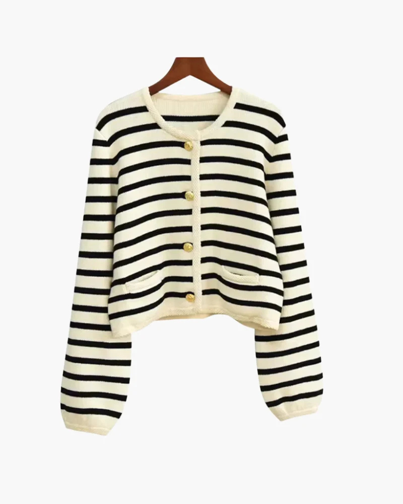 Alpine Striped Knit Vest
