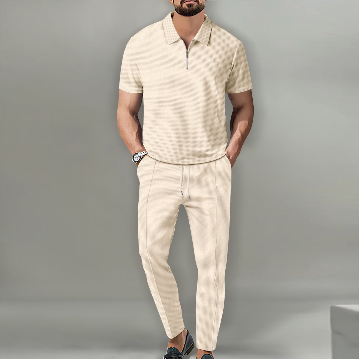 Charles - Elegant Waffle Set for Men
