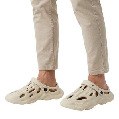 Lightweight Men's EVA Garden Clogs - Anti-Slip Outdoor Beach Sandals with Hollow Design
