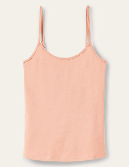 Light Beige Plain Cami Top for Women - Versatile Sleeveless Tank