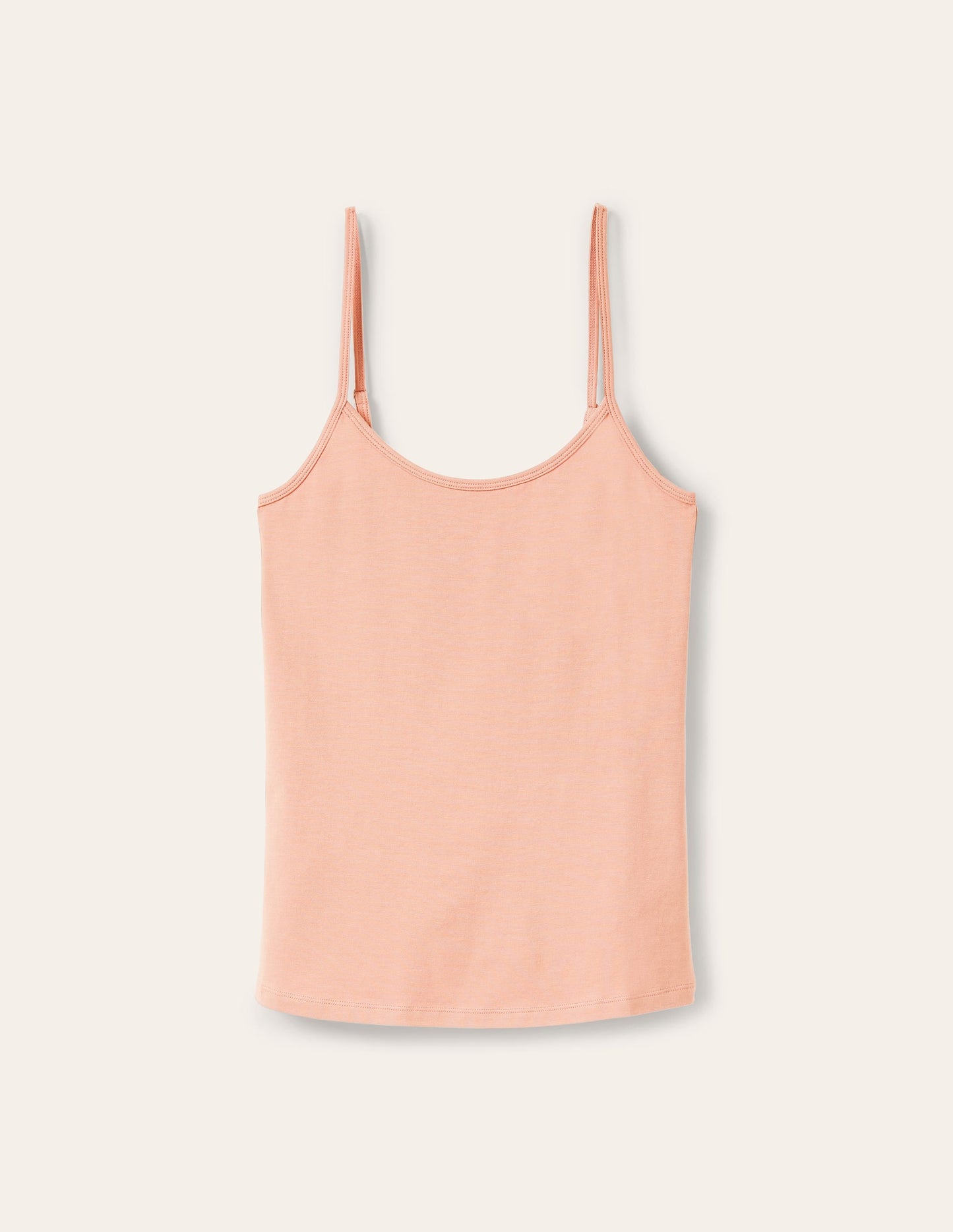 Light Beige Plain Cami Top for Women - Versatile Sleeveless Tank