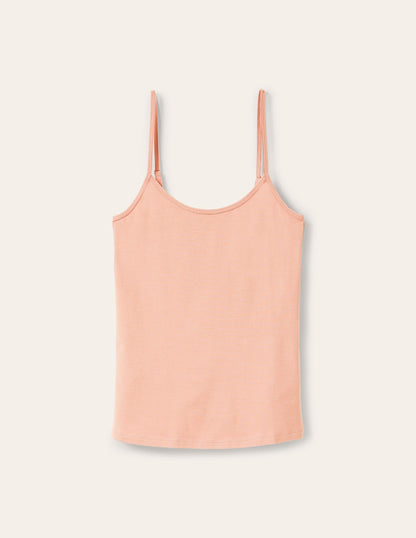 Light Beige Plain Cami Top for Women - Versatile Sleeveless Tank