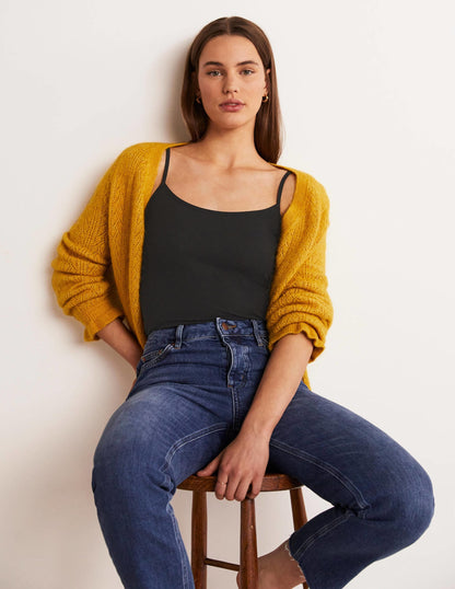 Women's Black Plain Cami Top - Versatile Sleeveless Tank