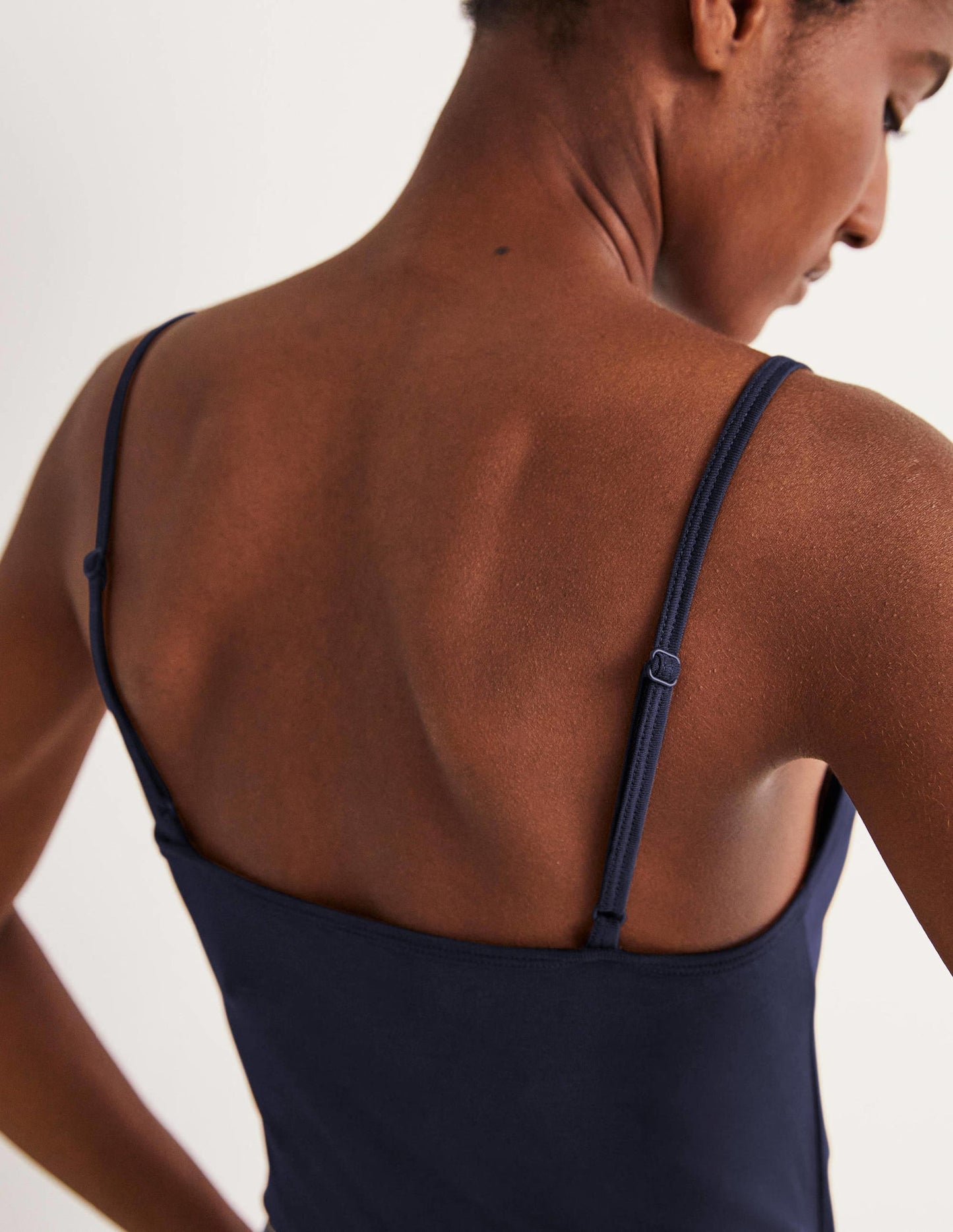 Navy Blue Plain Cami Top for Women - Versatile Sleeveless Tank